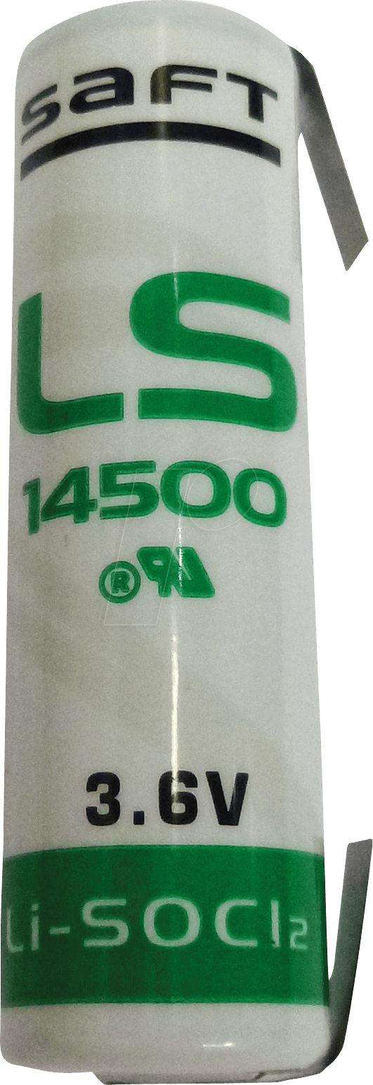 LS 14500CNR - Lithium Batterie, AA (Mignon), 2600 mAh, U-Fahne, 1er-Pack