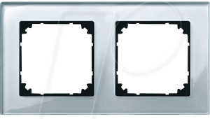 EL MP 489260 - M-PLAN, Echtglasrahmen, 2-fach, diamantsilber