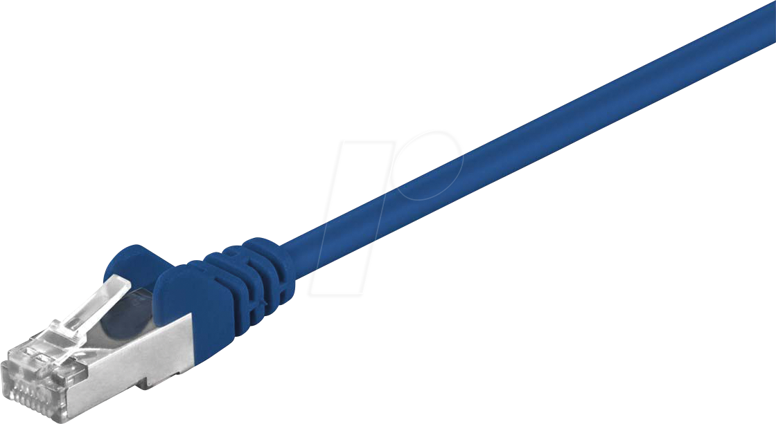 GOOBAY 50158 - Cat.5e F/UTP Patchkabel CCA blau 1 m