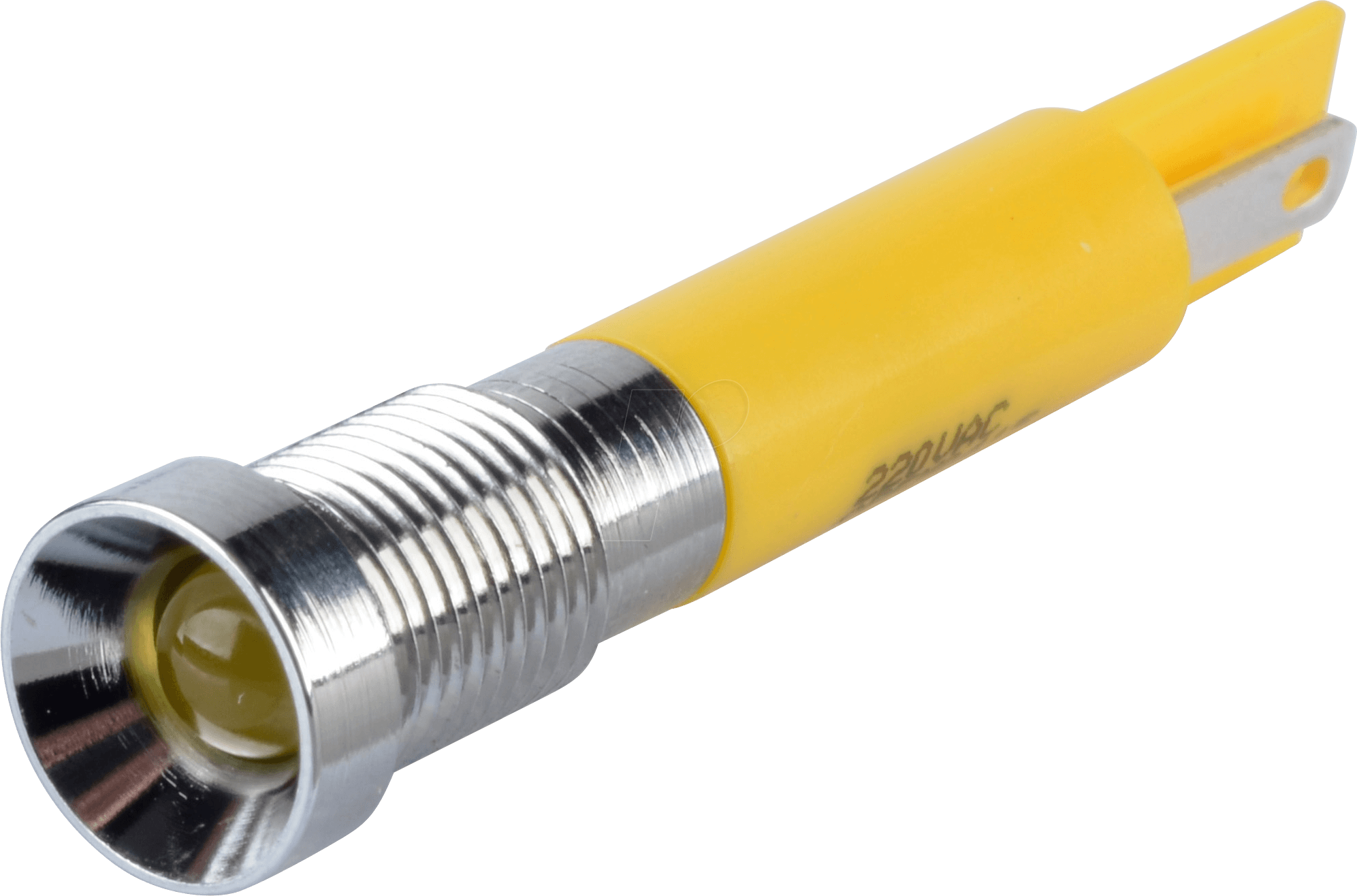 APM Q8R1C Y220E - LED-Signalleuchte, gelb, 220 V, Ø 8 mm, vertieft, FASTON