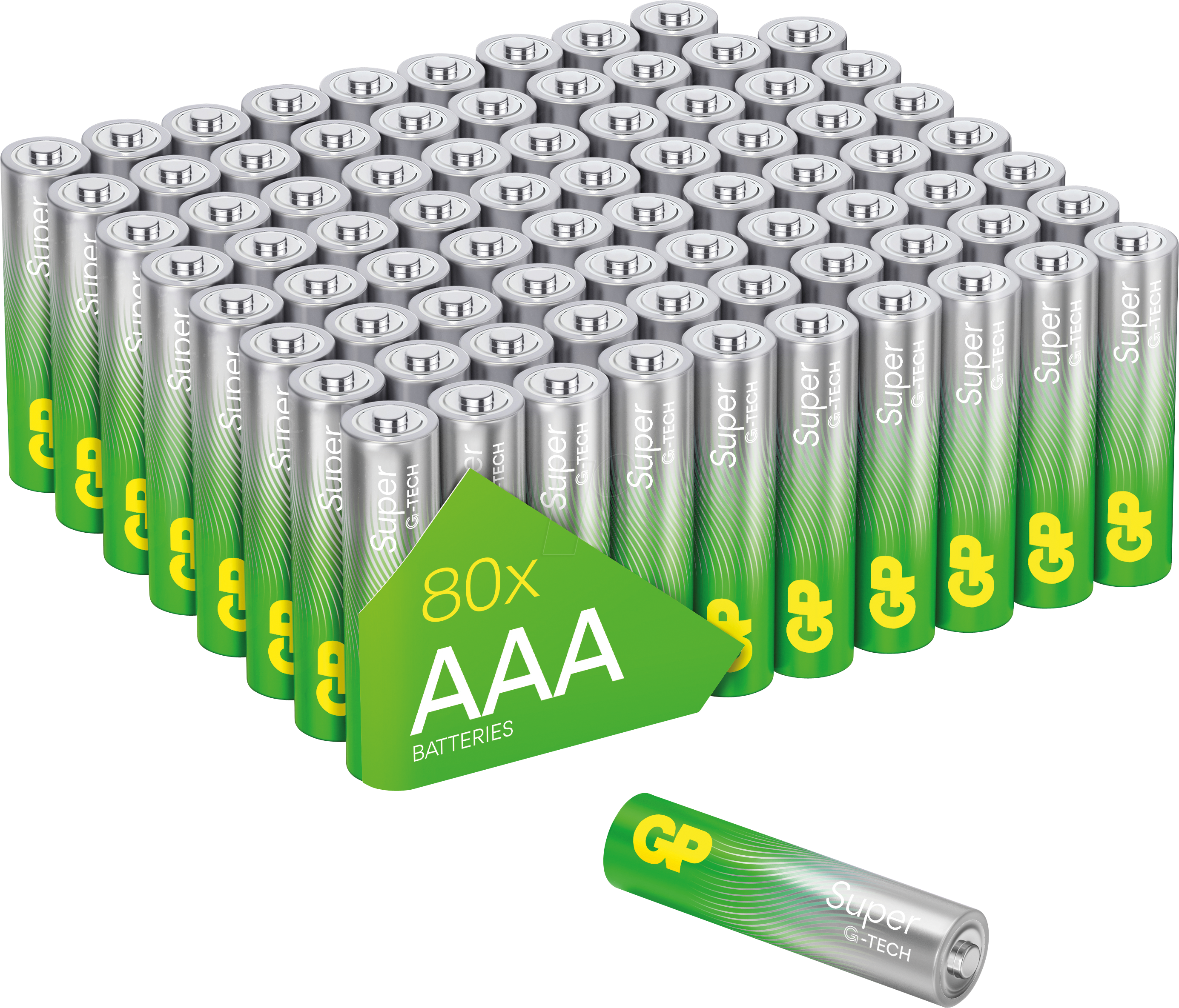 GP S80 AAA - Super, Alkaline Batterie, AAA (Micro), 80er-Pack