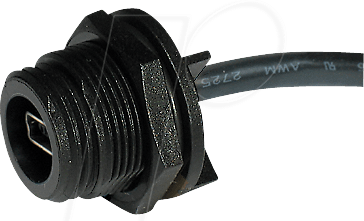 PX0446 - Rückwand-Stecker mit Kabel, mini USB Typ B