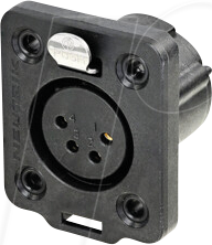NEU NC4FDX-TOP - XLR-Chassisbuchse, 4-pol, True Outdoor Protection