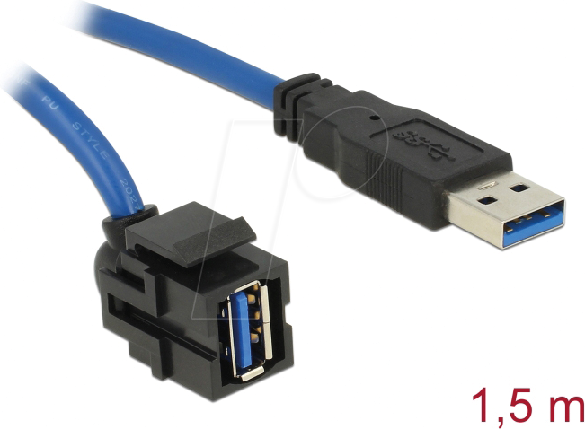 DELOCK 86011 - Keystone Modul USB Typ-A Buchse 250° > Stecker