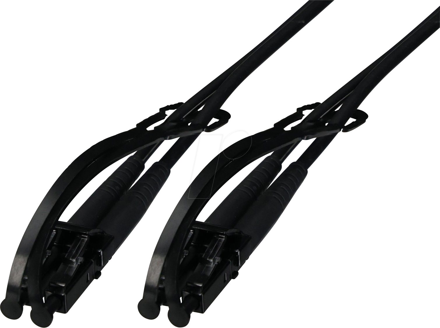 TTL 610555D-7,5M - LWL Kabel, LC Duplex, OM4, stahlarmiert, schwarz, 7,5 m