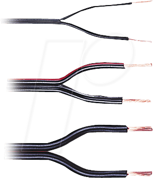 LA 275-10 - Zwillingslitze, flexibel, 2x0,75mm², 10m-Ring