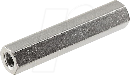 ECON D3X25I5MH - Abstandsbolzen Messing M3 25 mm Innen/Innen 100St.