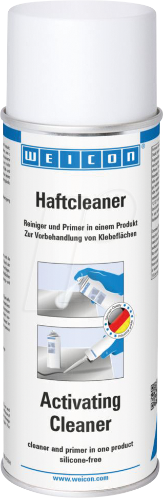 WEICON 13551400 - Haftcleaner 400 ml, Reiniger und Primer für Klebeflächen