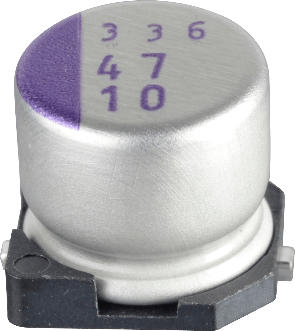 SVP 47/10 - Polymerkondensator, 47µF, 10V, 2000h, low ESR