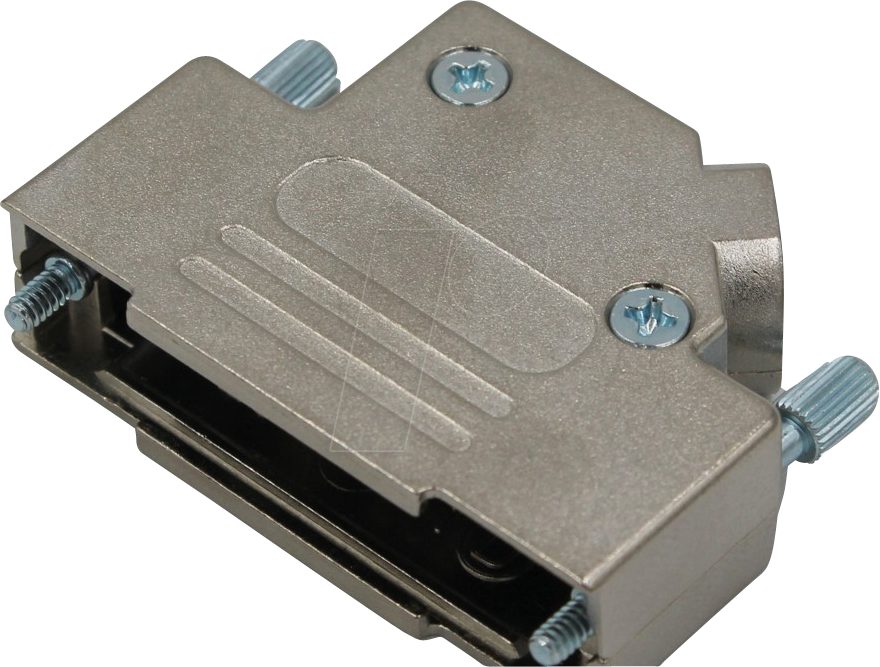 MHD45ZK50-K - D-Sub Kappe, 50-polig, gewinkelt, silber