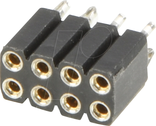 Thumbnail - W+P 153PF-008-2 - Präzisionsbuchsenleiste , gerade, RM 2,54, H: 7,0mm, 2x4-polig