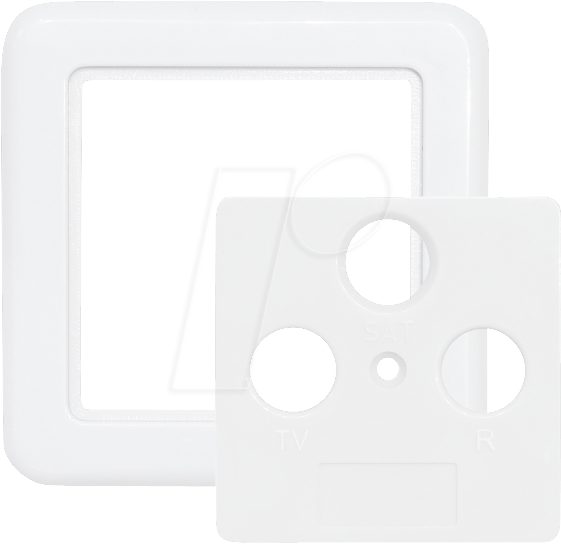 Thumbnail - SZU 2-10 - Abdeckung für Antennendose, 3 Anschlüsse, zweiteilig