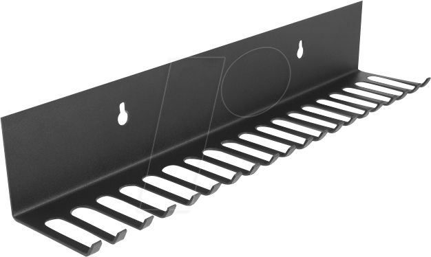 DELOCK 66729 - Kabelrechen, mit 19 Aussparungen, 318 x 65 mm, schwarz