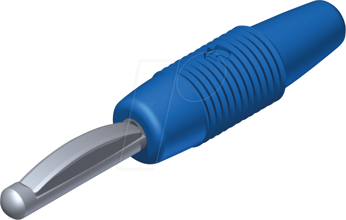 VON 30 BL - Vollkontaktstecker 4 mm, mit Lötanschluss