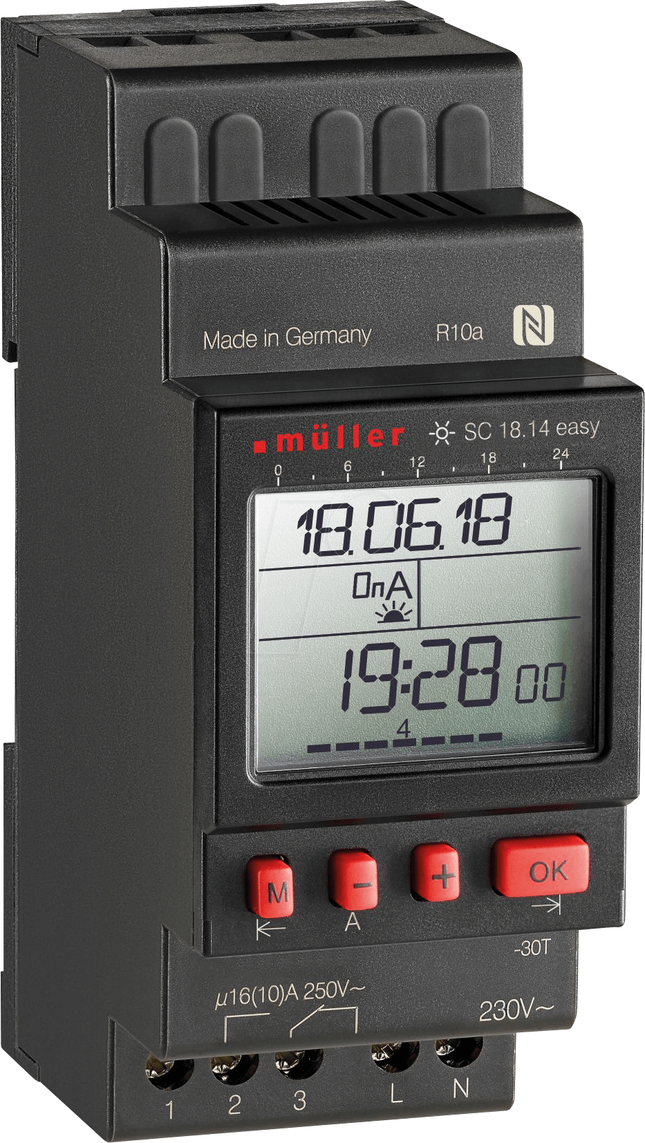 Thumbnail - HM SC 18.14 - Zeitschaltuhr, Astro-Wochenprogramm, 1-Kanal, NFC