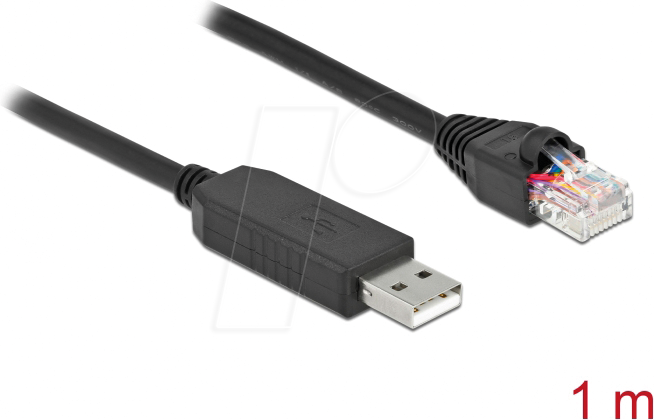 DELOCK 64160 - Konsolenkabel 1 m schwarz