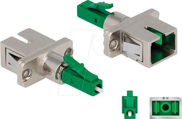 DELOCK 87943 - Kupplung LC Simplex Stecker > SC Simplex Buchse, grün