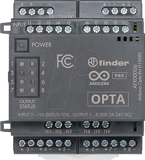 Thumbnail - ARD AFX00006 - Arduino Pro Opta Ext D1608S, digitale Erweiterung