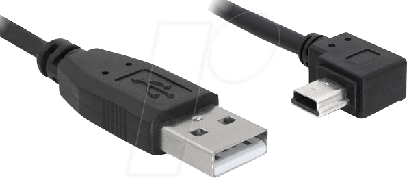 DELOCK 82681 - USB 2.0 Kabel, A Stecker auf Mini B Stecker, 1 m