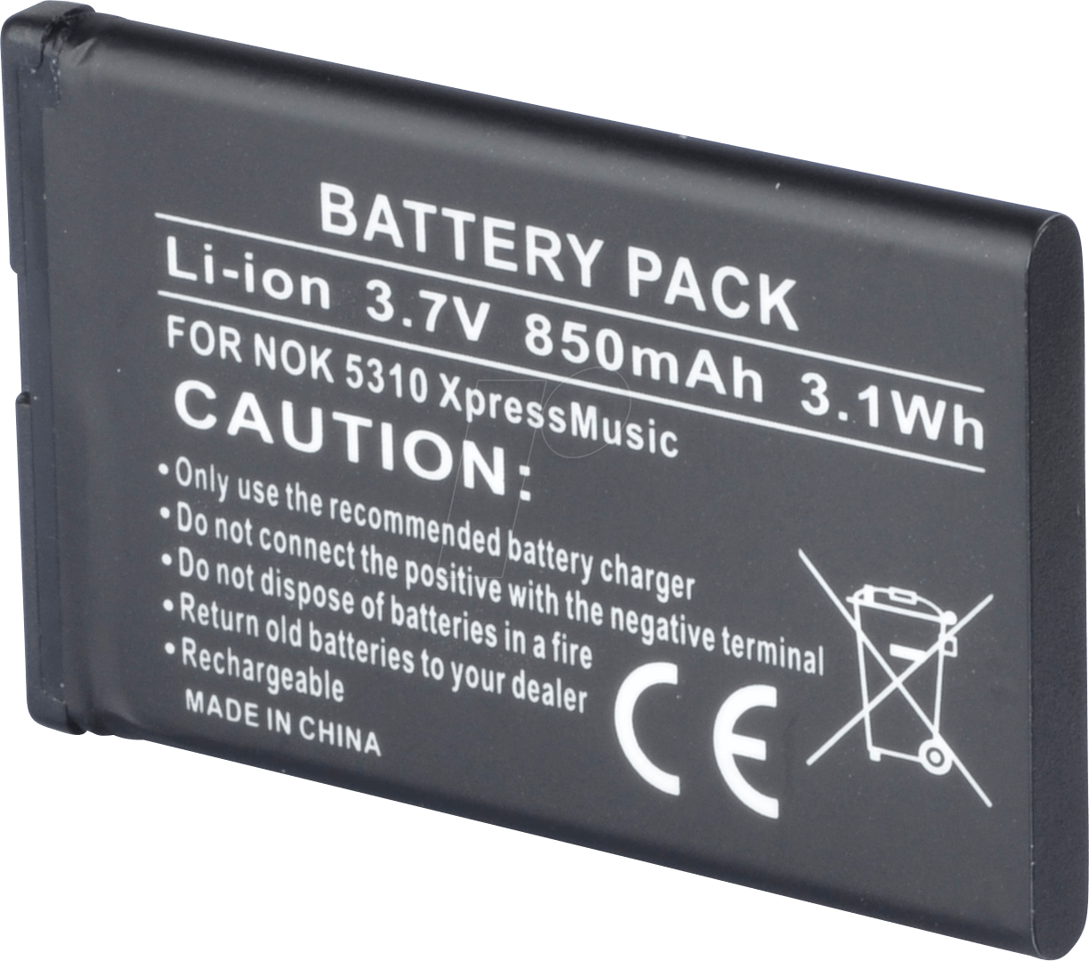 AKKU EL 1 - Ersatzakku, ELSON EL350, Li-ion, 850 mAh