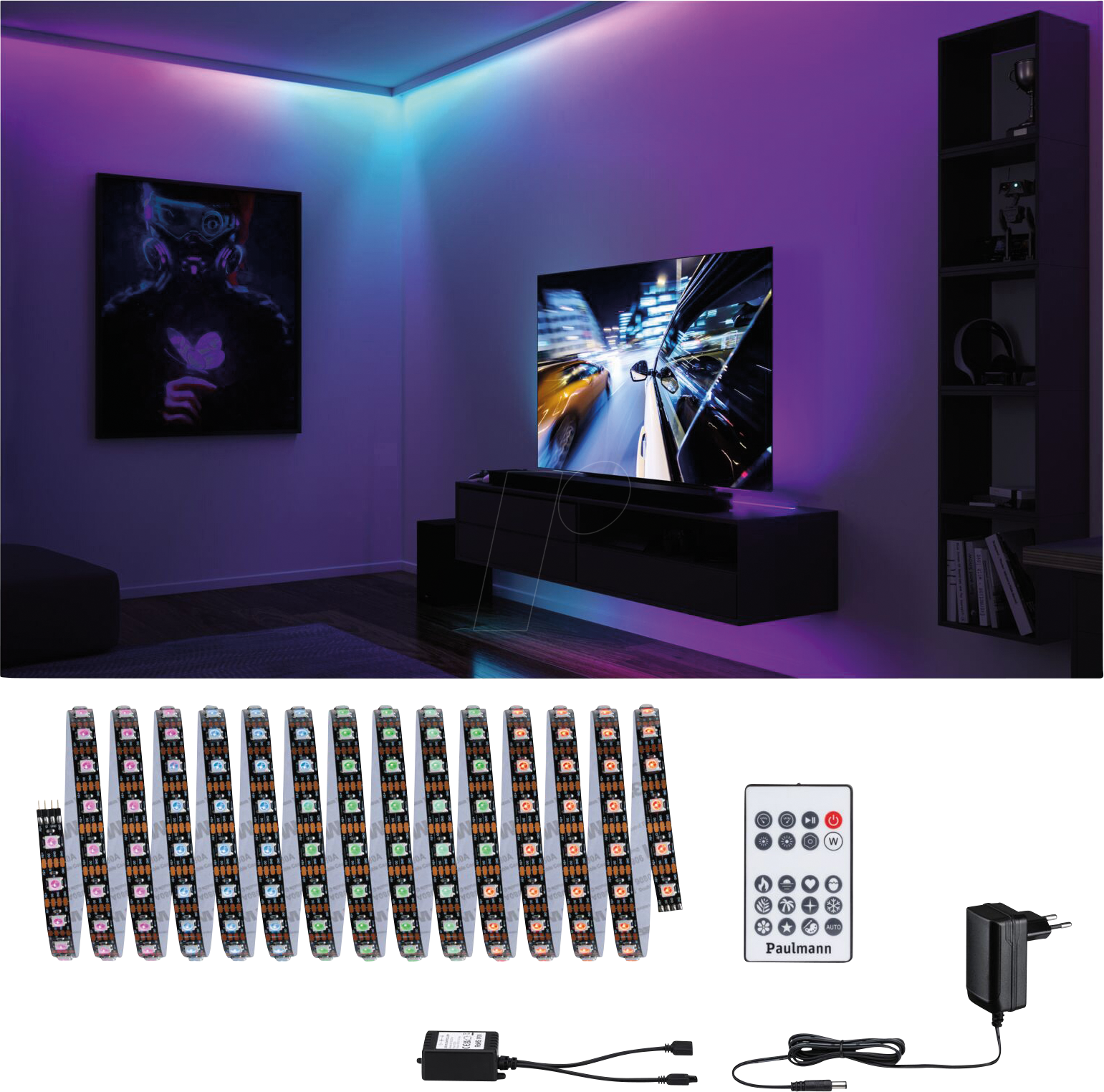 PLM 78888 - Dynamic LED Strip Set 5m Rainbow RGB