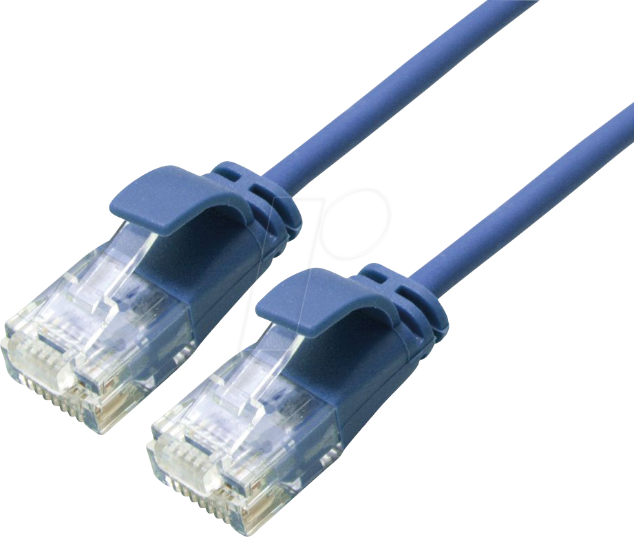 ROLINE 21153947 - Patchkabel Cat.6a, UTP, LSOH, slim, blau, 5 m