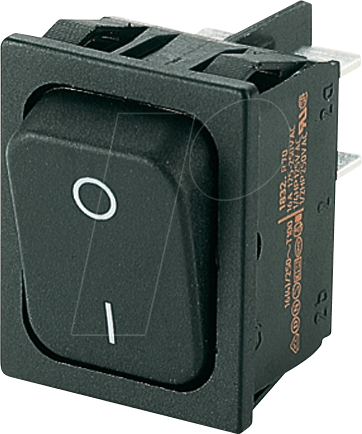 MAR 1832.3602 - Wippschalter EIN - AUS, 2 polig, schwarz