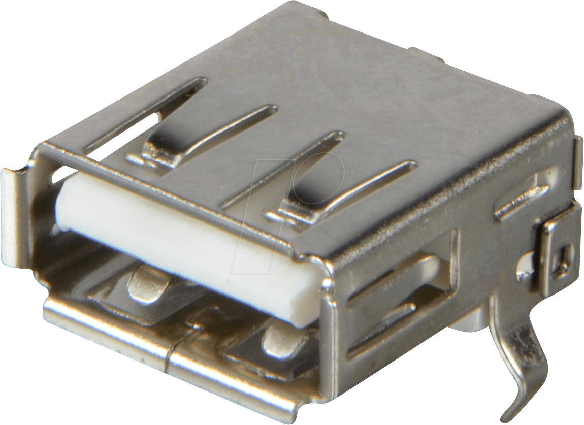 USB AW - USB-Einbaubuchse, Serie A, gew., Printmontage