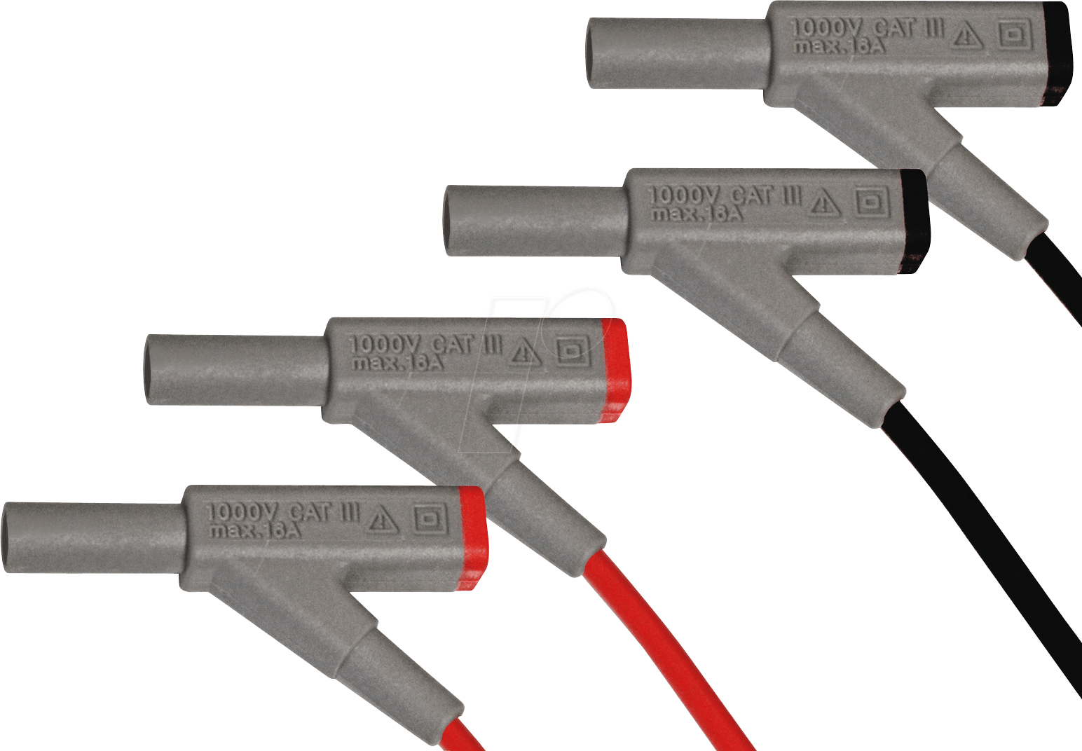 PEAKTECH 7025 - Verbindungsleitungen, 4 mm, Set