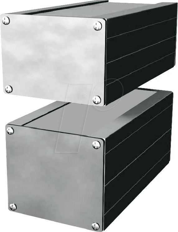 GEH EG 2 - Alugehäuse, 168 x 103 x 56 mm, silber