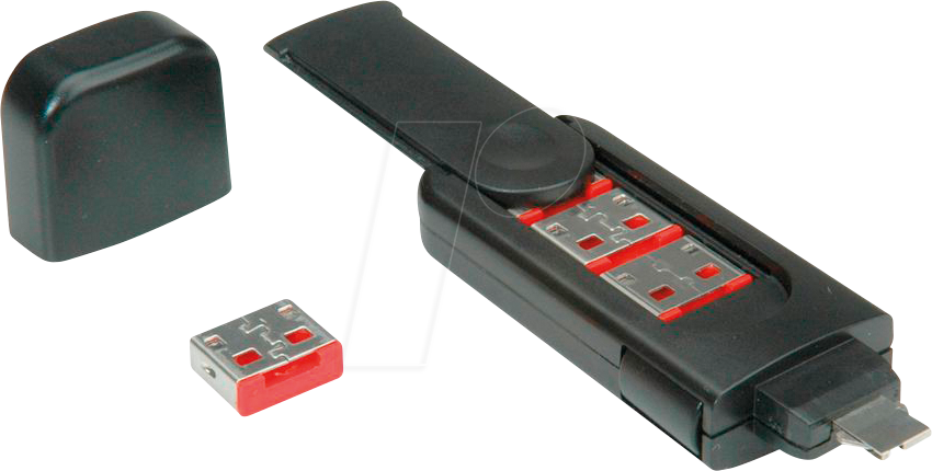 ROLINE 11028330 - USB-A-Port Schloss (1x Schlüssel und 4x Schlösser)