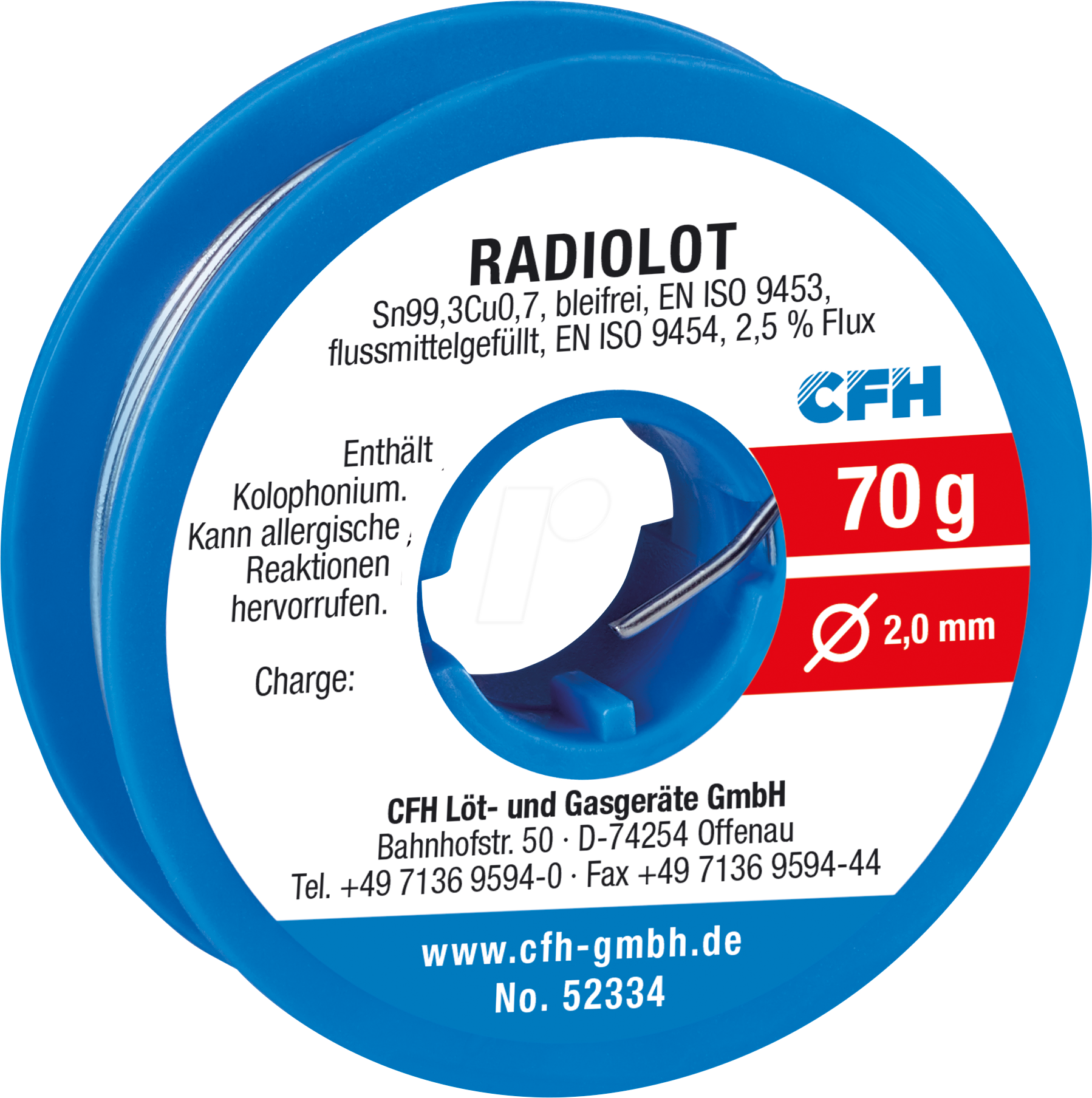 CFH 52334 - Radiolot RL 334 bleifrei 70 g