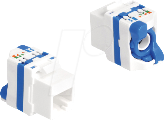DELOCK 88130 - Keystone Modul, RJ45 Buchse / LSA, Cat.6a, Drehverschluss
