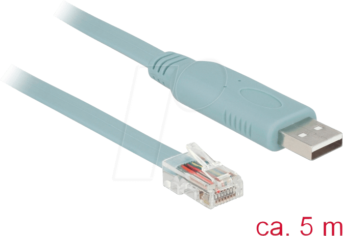 DELOCK 63308 - Konsolenkabel 5 m grau