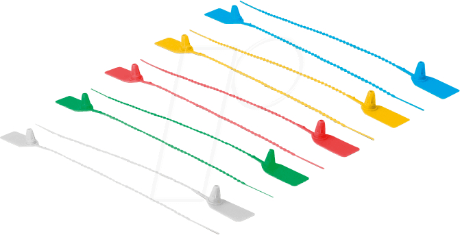 DELOCK 18827 - Markierbinder 250 x 2,7 mm, 10 Stück, bunt