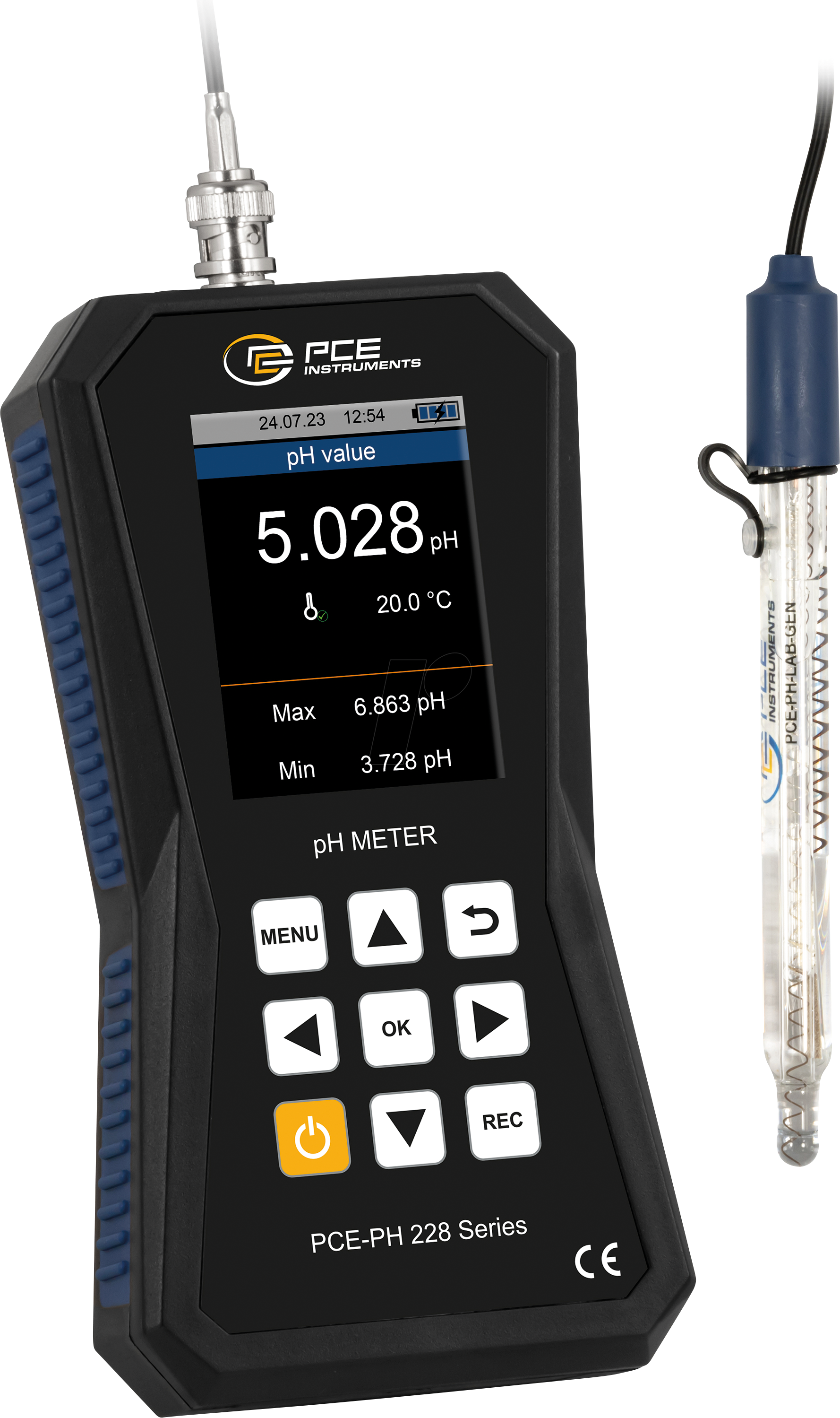 PCE 228LAB-GEN - Hochpräzises pH-Messgerät PCE-PH 228LAB-GEN