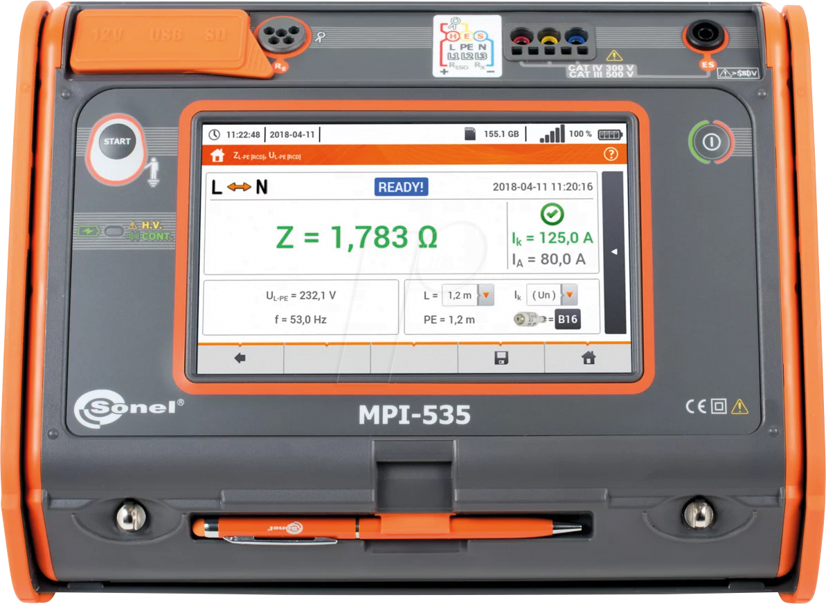 SONEL MPI-535 - Multifunktions-Installationsprüfgerät MPI-535