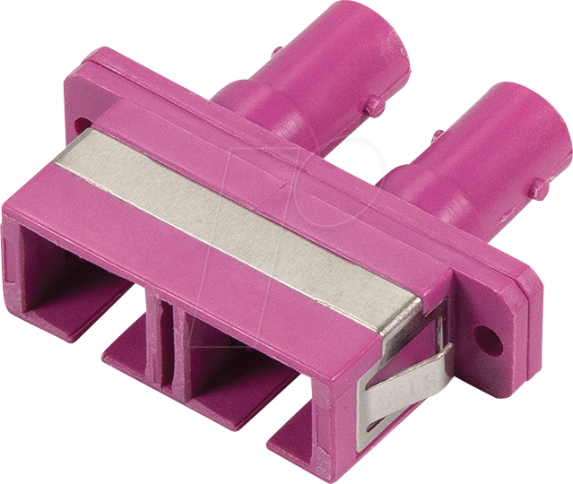 TTL 62012D-K-EV - LWL Adapter, ST / SC Duplex, OM4, erikaviolett