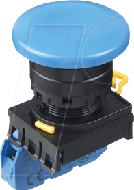 ID YW1BA4E10S - Einbautaster YW, 40 mm , 1 NO, schwarz