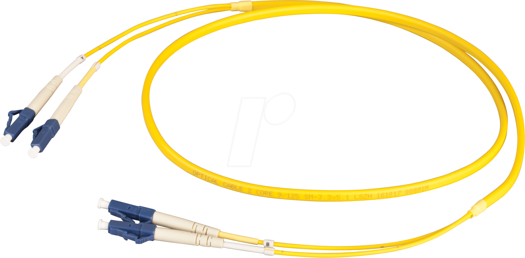 EFB O0350FT25 - Duplex Jumper LC-LC 9/125µ, OS2, gelb, 25 m