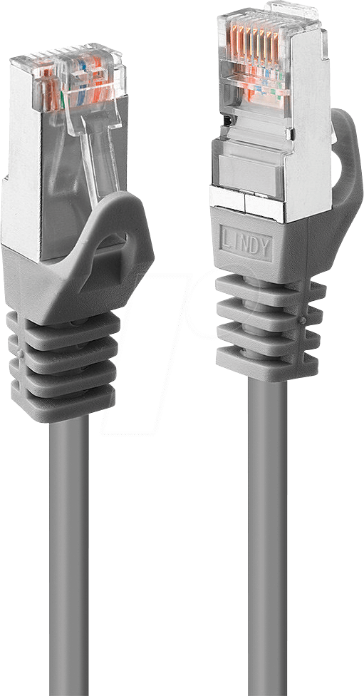 LINDY 47241 - Patchkabel, F/UTP, Cat.6, 0,5 m, grau