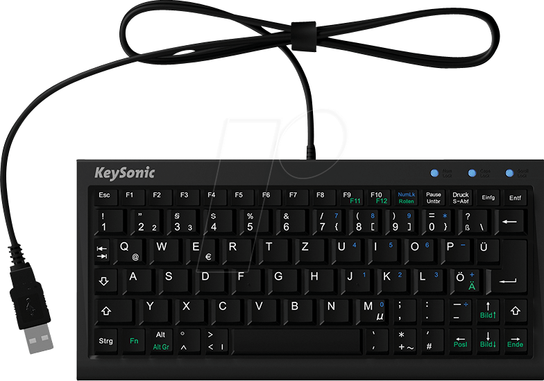 KEYSON ACK3401U - Tastatur, USB, schwarz