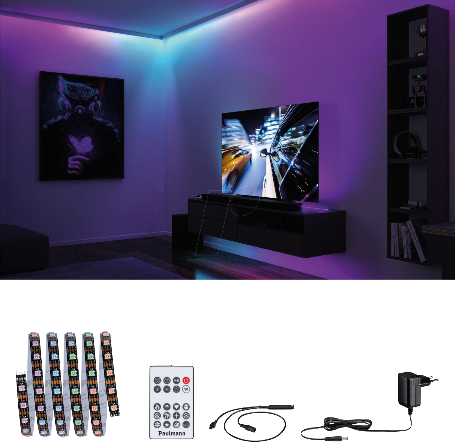 PLM 78886 - Dynamic LED Strip Set 1,5m Rainbow RGB