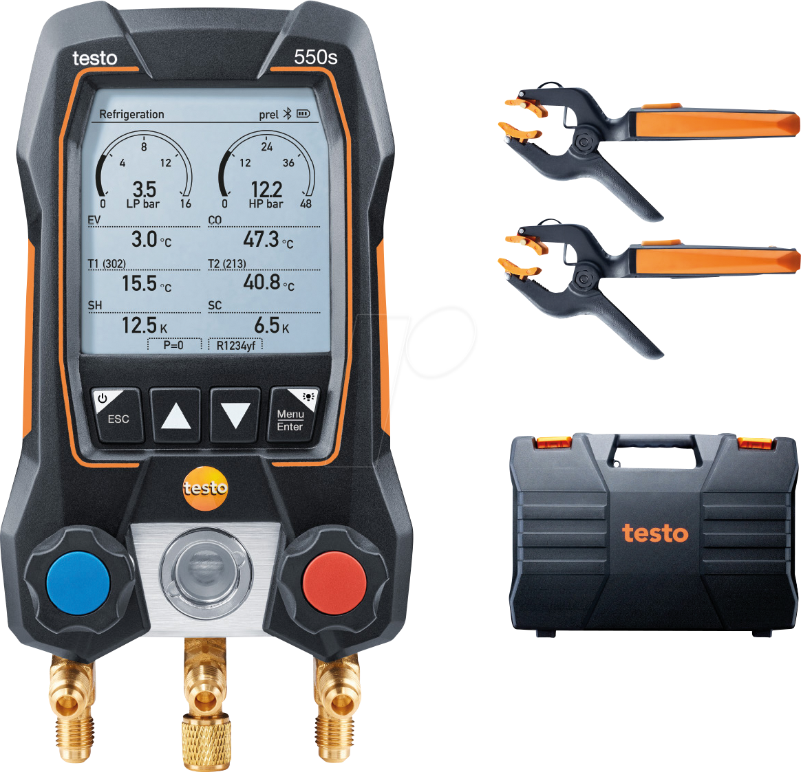 TESTO 0564 5502 - App-gesteuerte digitale Monteurhilfe testo 550s, Smart-Set