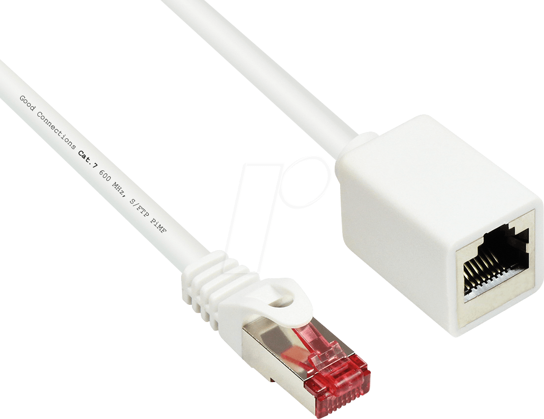 GC 8063VR-010W - Patchkabelverlängerung, Cat.6, weiß, 1 m