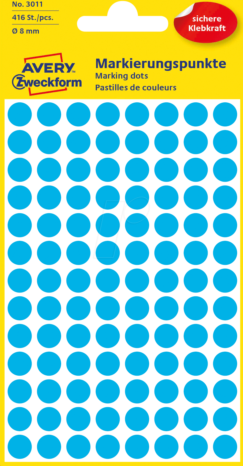 AVZ 3011 - Markierungspunkte 8mm blau