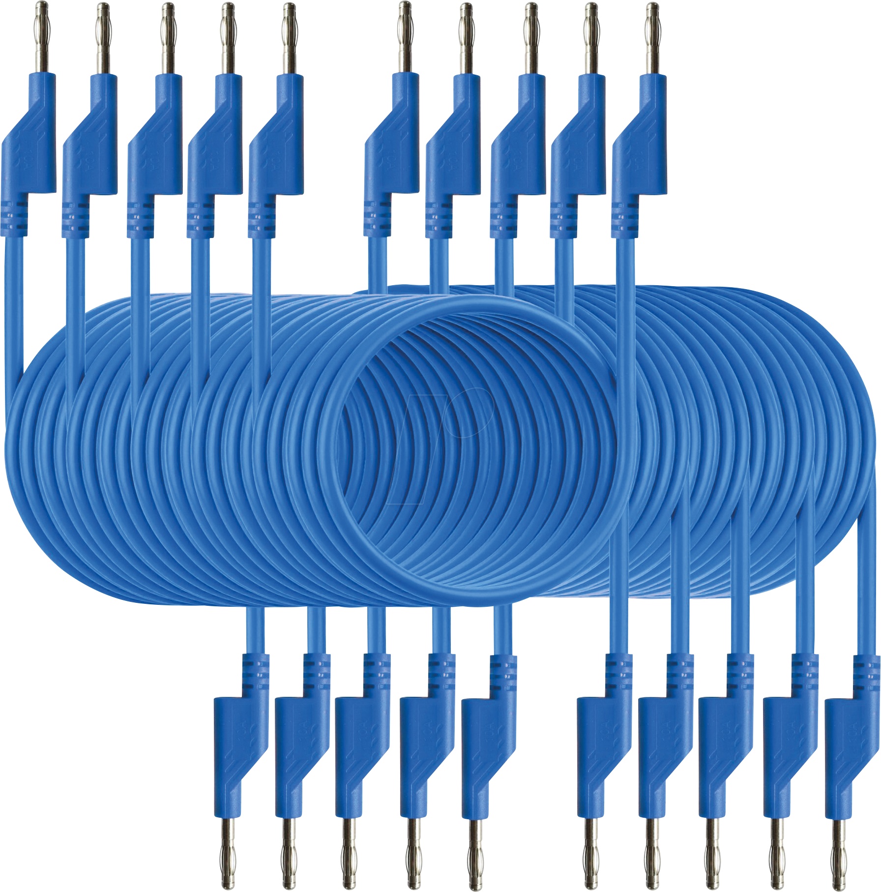 PEAKTECH 7050BL - Messleitung, 1,50 m, blau, stapelbar