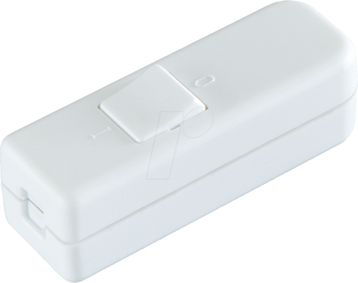 SZS-6 WW - Schnur-Zwischenschalter mit Knopf, 1x Aus