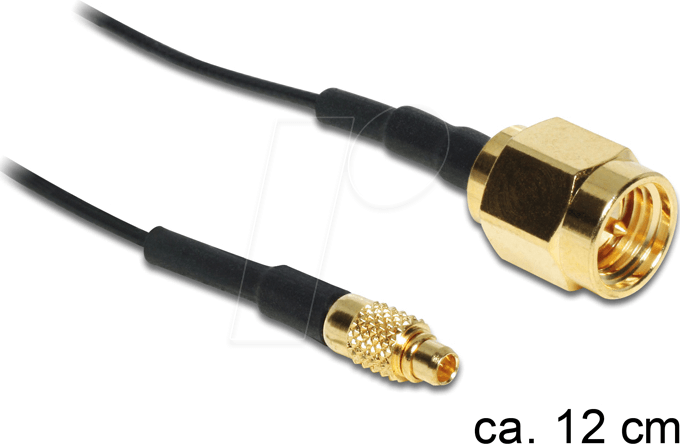 DELOCK 88471 - HF Antennenkabel, SMA Stecker > MMCX Stecker, 12 cm