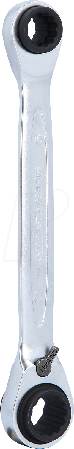 KS 503.4656 - 4 in 1 GEARplus umschaltbar Doppel-Ratschenringschlüssel, 8x10x1